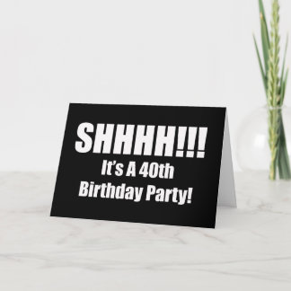 40th Birthday Suprise Party Invitation