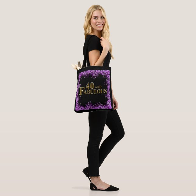40th Birthday  Tote Bag (On Model)
