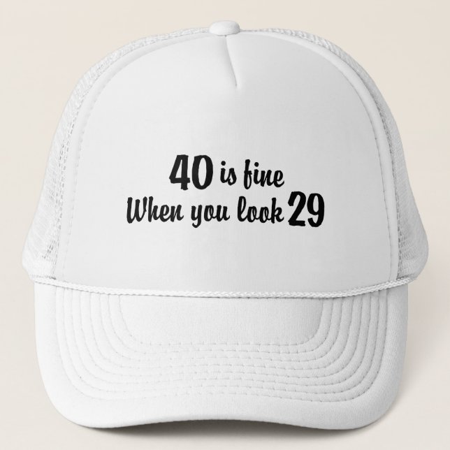 40th Birthday Trucker Hat (Front)