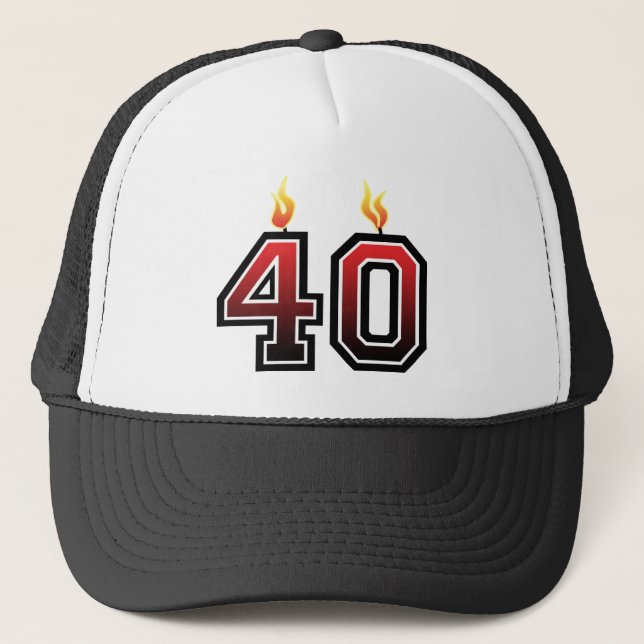 40th Birthday Trucker Hat (Front)