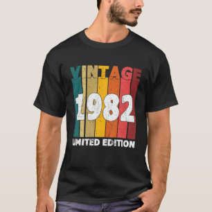 40Th Birthday Vintage 1982 Limited Edition 40Th An T-Shirt