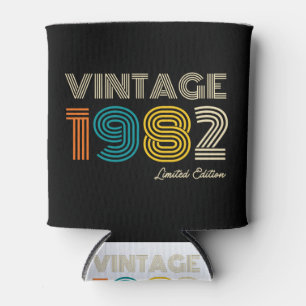40th Birthday Vintage 1982 Limited Edition Can Cooler