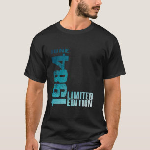 40th Birthday Vintage 1984 June 40 Year Men Women  T-Shirt