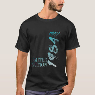 40th Birthday Vintage 1984 May 40 Year Men Women L T-Shirt