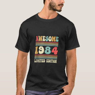 40th Birthday Vintage Awesome 1984 Decor 40 Years T-Shirt