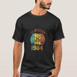 40th Birthday Vintage January 1984 Retro 40 Years T-Shirt