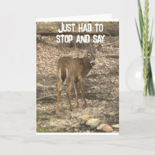 "40th BIRTHDAY WISHES" FROM a COOL DEER Card
