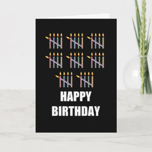 40th Birthday with Candles Card