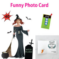 40th Birthday Womens New Funny Witch Please Card