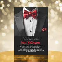 40th Black and Red Tuxedo Birthday Event