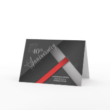 40th Business Anniversary Grayscale Congratulation