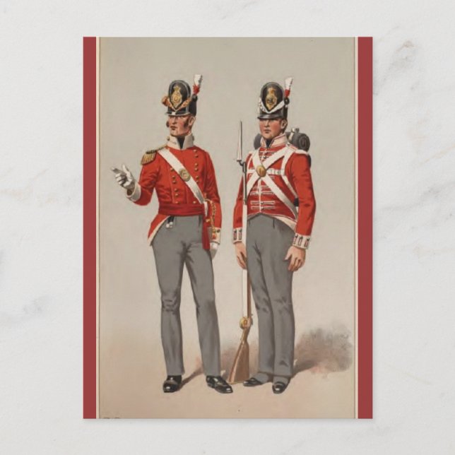 40th Foot Postcard (Front)