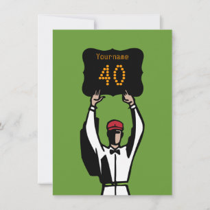 40th Football Birthday Party Invitation - Official