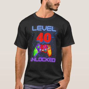 40th Forty Bday Gamer Game Controller Son Teens Bo T-Shirt