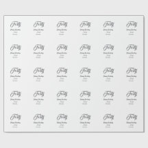 40th forty letterbirthday add name date year gray