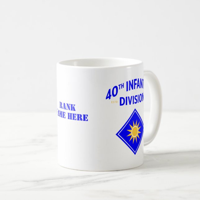 40th Infantry Division United States Military Coffee Mug (Front Right)