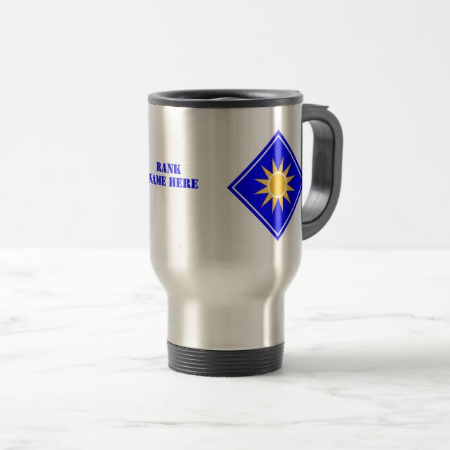 40th Infantry Division United States Military Travel Mug (Front Right)