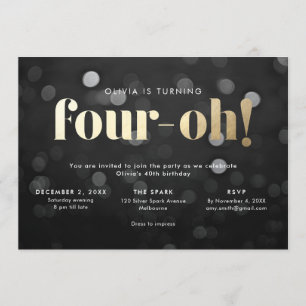40th Invitation Four-oh