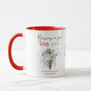 40th ORDINATION ANNIVERSARY Priest Pastor Minister Mug