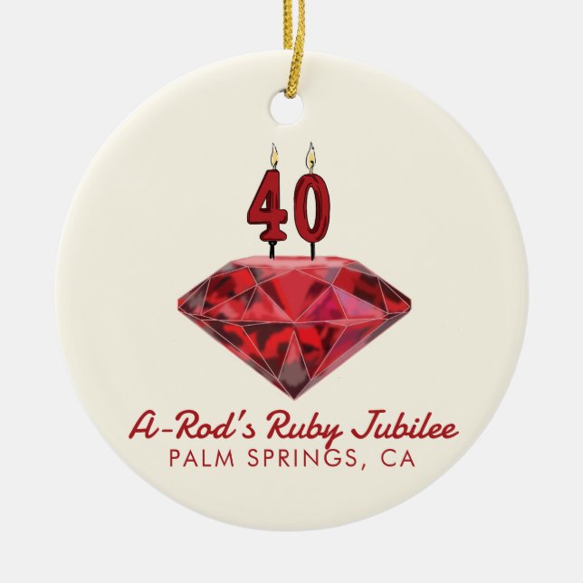 40th Ornament (Front)
