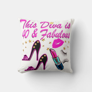 40TH PARTY DIVA CUSHION