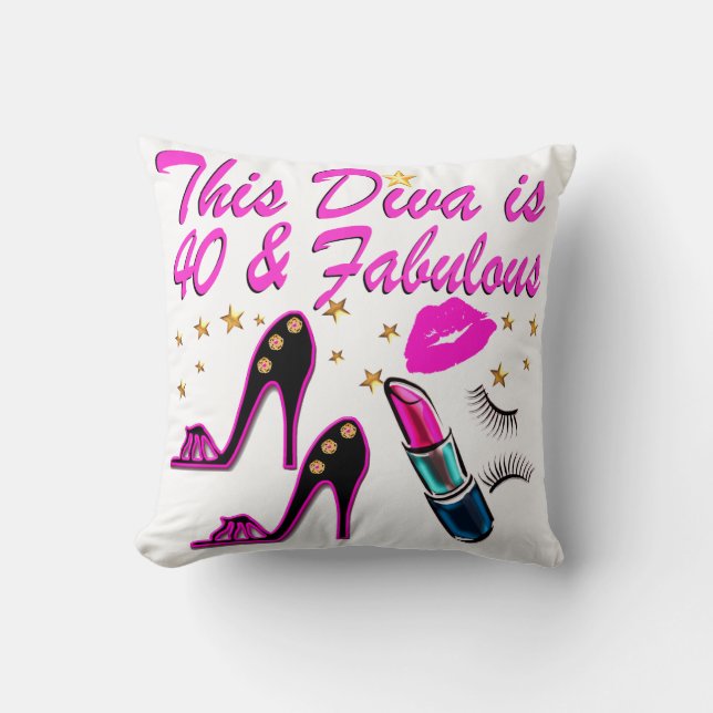 40TH PARTY DIVA CUSHION (Front)