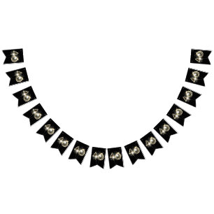 40th Party Sparklers On Black  Bunting