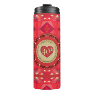 40th Ruby Anniversary  Thermal Tumbler