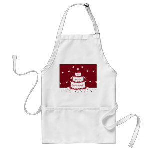 40th ruby wedding anniversary cake design standard apron