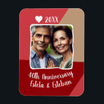 40th Ruby Wedding Anniversary Photo Keepsake Magnet<br><div class="desc">This customised magnet is the perfect way to celebrate your wedding milestone with your favourite personalised photo for a timeless keepsake for years to come.</div>