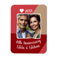 40th Ruby Wedding Anniversary Photo Keepsake