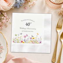 40th Ruby Wildflowers Wedding Anniversary