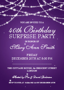 surprise 40th birthday invitations zazzle uk