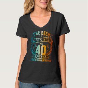 40th Wedding Anniversary, 40 Years Married, Husban T-Shirt