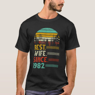 40Th Wedding Anniversary Funny Best Wife Since 198 T-Shirt