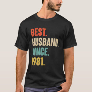 40Th Wedding Anniversary Gift Him - Best Husband S T-Shirt