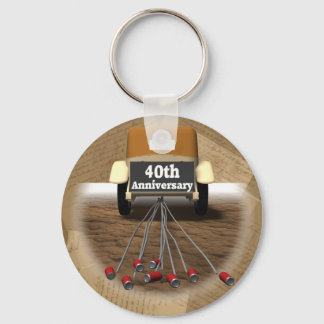 40th Wedding Anniversary Gifts Key Ring