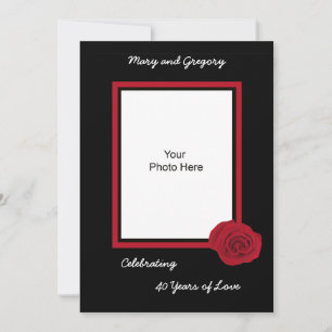 40th Wedding Anniversary Invitation Photo
