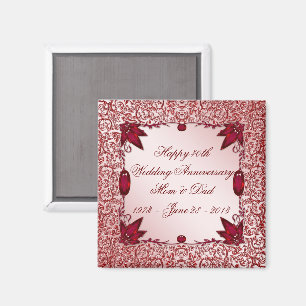 40th Wedding Anniversary Magnet