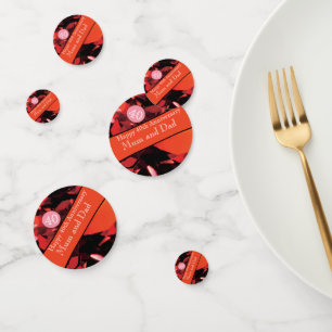 40th Wedding Anniversary Ruby Confetti