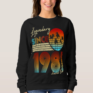 40Thbirthday Legendary Since March 1981 40Th Birth Sweatshirt
