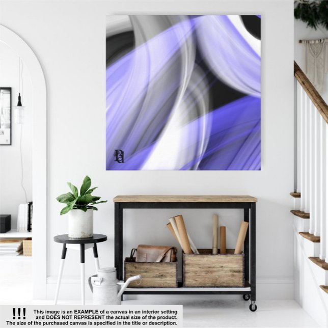 40x40" Lavender Moon Trend Abstract Art Violet Canvas Print (Creator Uploaded)