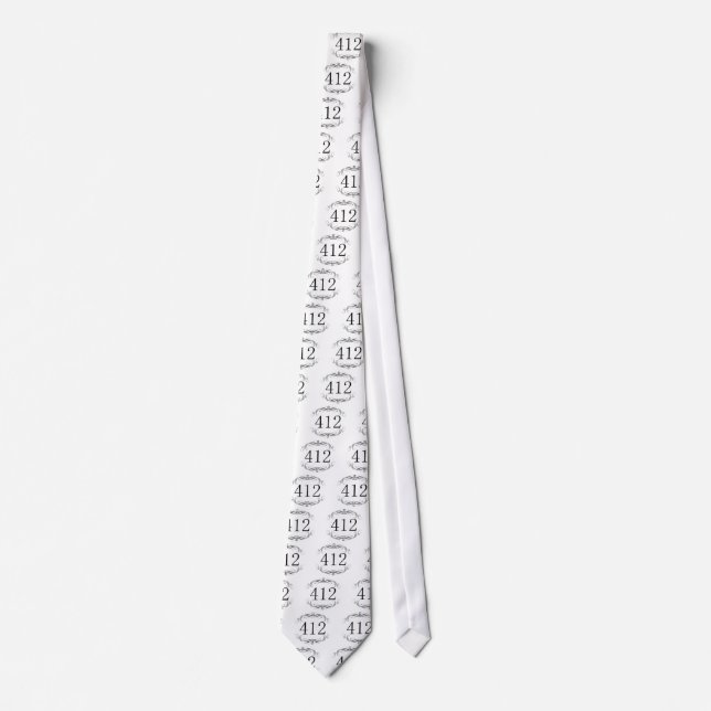 412 Area Code Tie (Front)