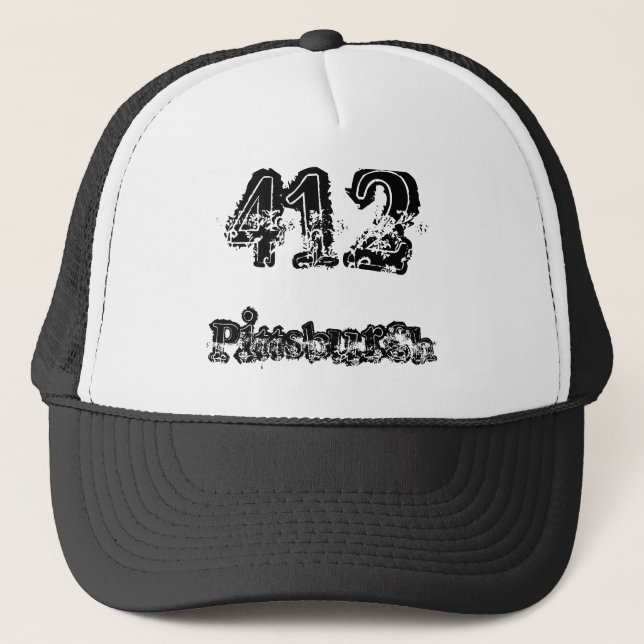 412, Pittsburgh Trucker Hat (Front)