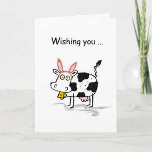 4145 Easter Cow Holiday Card