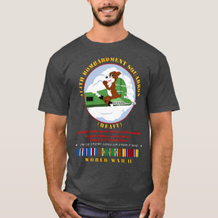 414th Bombardment Squadron Heavy AAC w WWII EU SVC T-Shirt