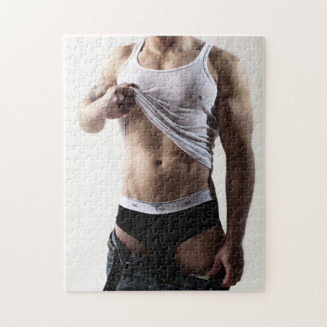 41786a Sexy Hunk Jigsaw Puzzle (Vertical)