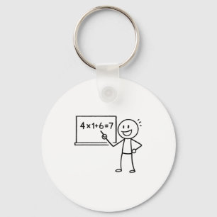 41 67 Meme Forty One Six Seven Funny Math Teacher Key Ring
