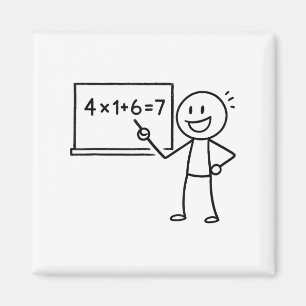 41 67 Meme Forty One Six Seven Funny Math Teacher  Magnet