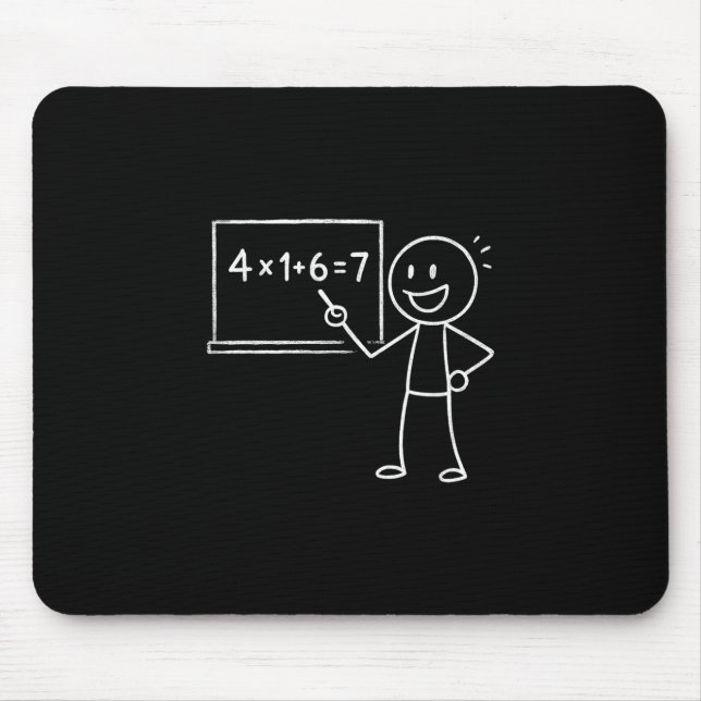 41 67 Meme Forty One Six Seven Funny Math Teacher  Mouse Mat (Front)